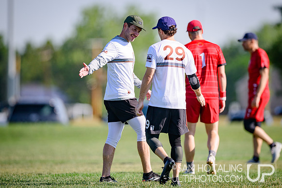 Pool play at USAU Master's Championships
