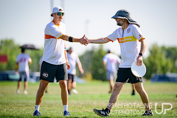Pool play at USAU Master's Championships