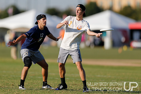 Day 2 of the 2015 USA Ultimate Nationals Championships