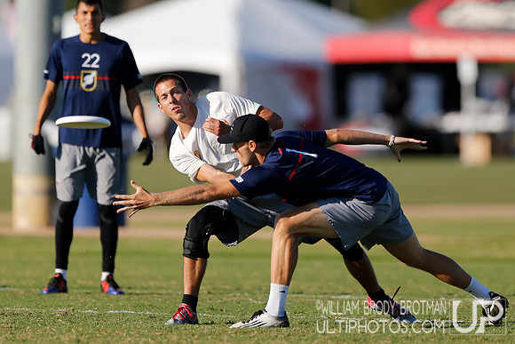 Day 2 of the 2015 USA Ultimate Nationals Championships