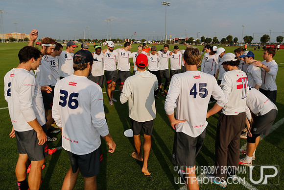 Day 1 of the 2015 USA Ultimate Nationals Championships