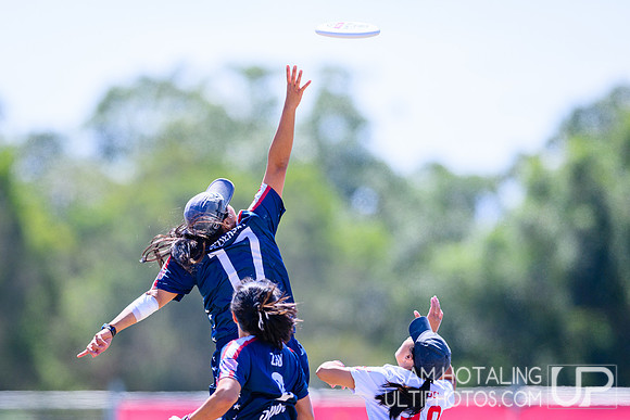 Women’s semifinals during World Ultimate Championships at Runaway Bay Precinct
