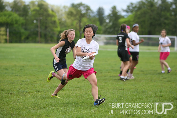 USAU 2013 HS Northeasterns -- Sunday, Girls Quarterfinals