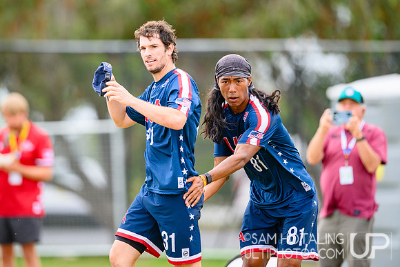 Bracket play during World Ultimate Championships at Runaway Bay Precinct