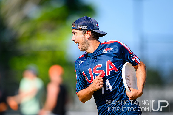 Men’s semifinals during World Ultimate Championships at Runaway Bay Precinct