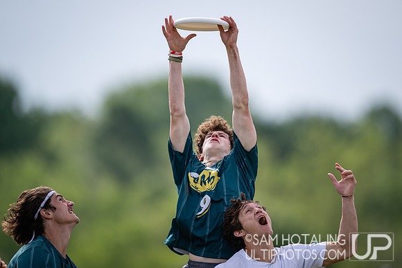 Highlights from quarterfinals during USAU DI College Championships at Heritage Oak Park