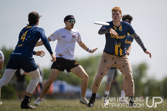 California Ursa Major vs Massachusetts Zoodisc in pool play at USAU DI College Championships