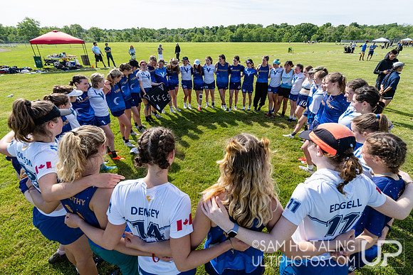 Highlights from pool play during USAU DI College Championships at Heritage Oak Park