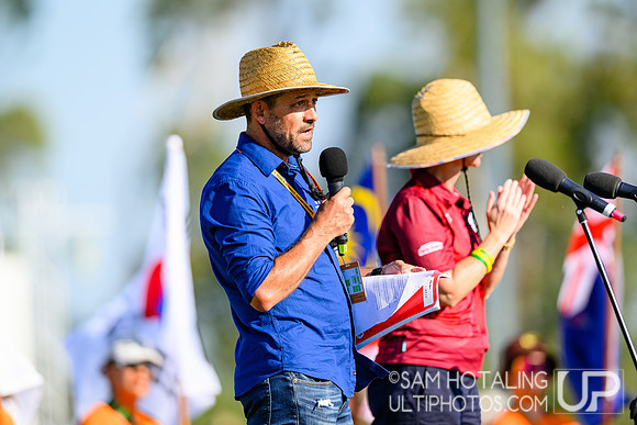 Opening ceremony during World Ultimate Championships at Runaway Bay Precinct