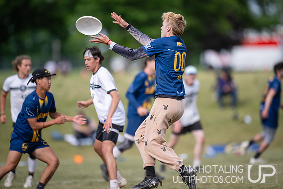 Vermont Chill vs California Ursa Major in prequarters at USAU DI College Nationals