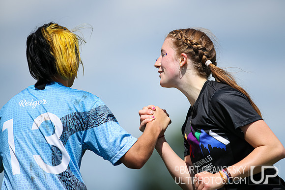 USA Ultimate YCC 2022 -- U17 Girls Finals Action