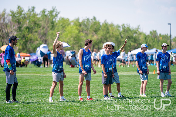 Bracket play at 2024 USAU Youth Club Championship