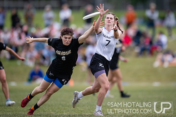 Highlights from quarterfinals during USAU DI College Championships at Heritage Oak Park