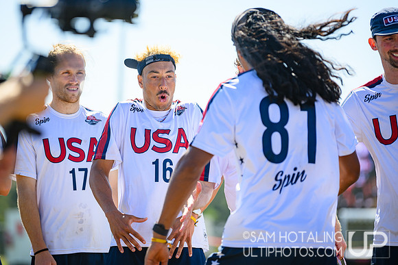 Men’s finals during World Ultimate Championships at Runaway Bay Precinct