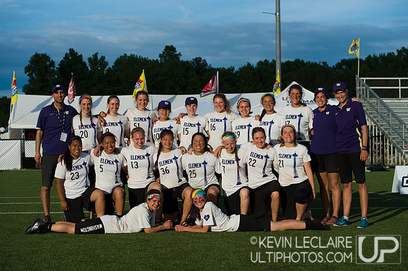 University of Washington Element Team Photo - 2016 USA Ultimate