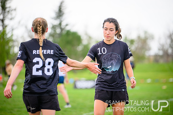 Women’s crossover play during International Club Championships at Aurora Sports Park