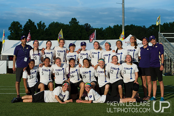 University of Washington Element Team Photo - 2016 USA Ultimate