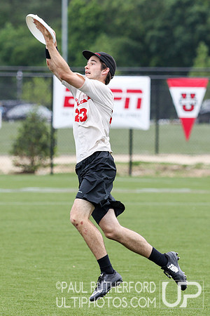 Action from USAU College Division 1 Nationals