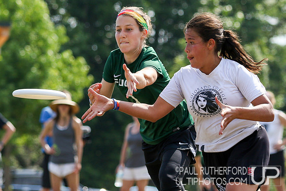 Action from USAU College Division 1 Nationals