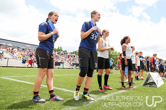 Action from USAU College Division 1 Nationals