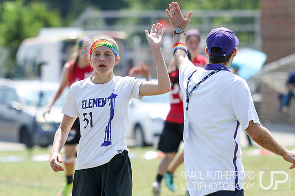 Action from USAU College Division 1 Nationals