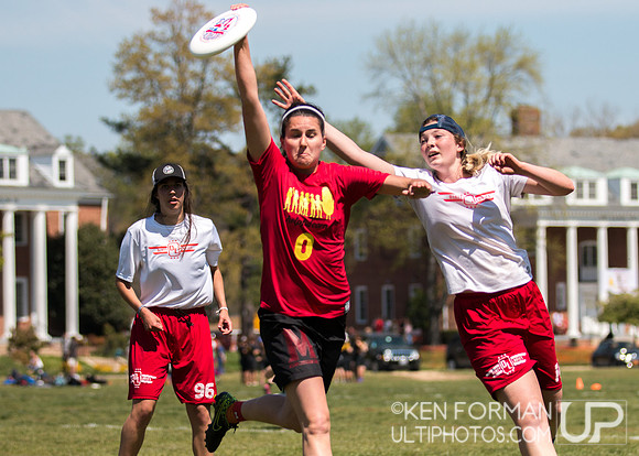Colonial Women's D1 Championships, Day 1 : April 16, 2016