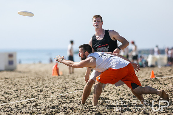 Action from 2016 USAU Beach Nationals