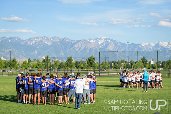 Lone Peak Knights vs Eastside Prep Eagles in finals at High School National Invite