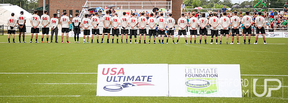 Action from USAU College Division 1 Nationals