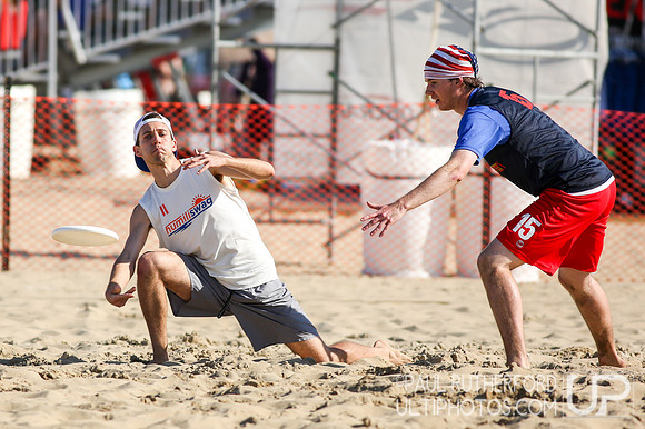 Action from 2016 USAU Beach Nationals