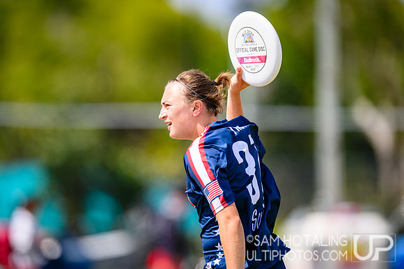 Women’s semifinals during World Ultimate Championships at Runaway Bay Precinct