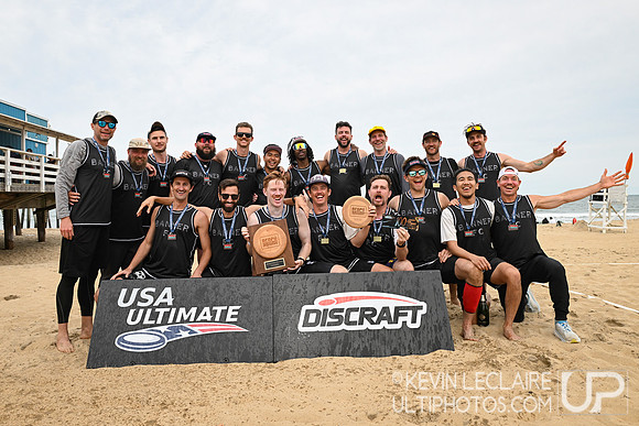 Banner FC Master's Men's Spirit Winners Team Photo - 2025 Beach
