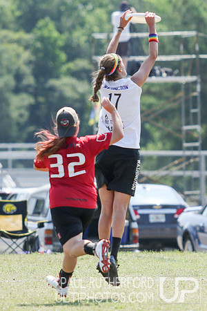 Action from USAU College Division 1 Nationals