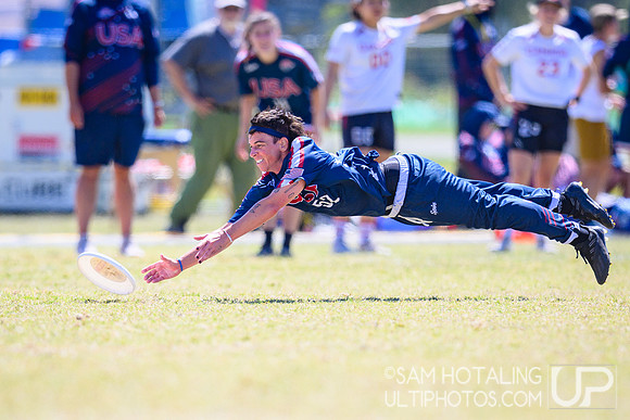 Women’s semifinals during World Ultimate Championships at Runaway Bay Precinct
