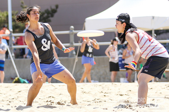 Action from 2016 USAU Beach Nationals