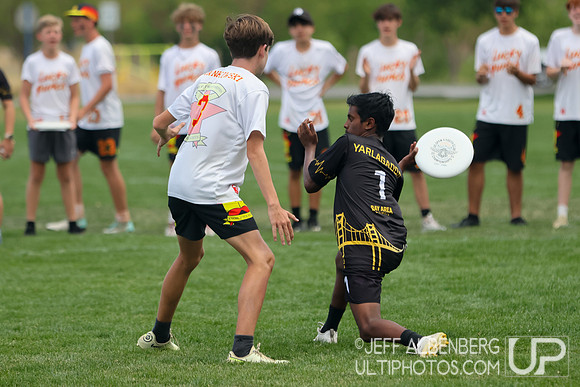 Pool play at USAU Youth Club Championships