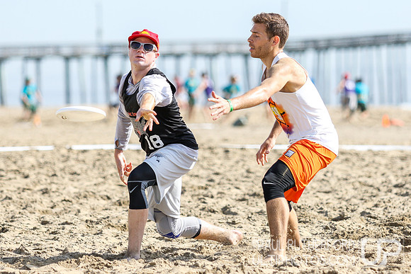 Action from 2016 USAU Beach Nationals