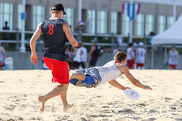 Action from 2016 USAU Beach Nationals
