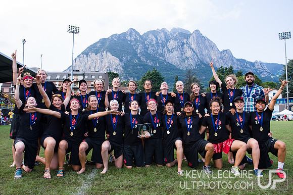 Riot Team Photo (Women's Gold Medalists) - WUCC Saturday Awards