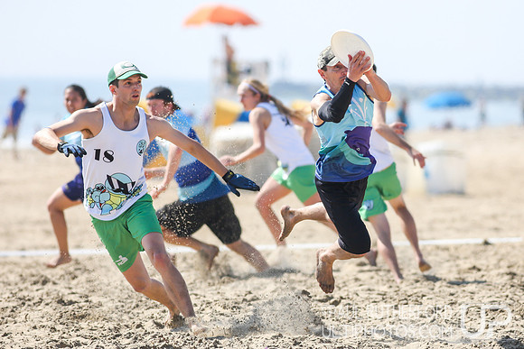 Action from 2016 USAU Beach Nationals