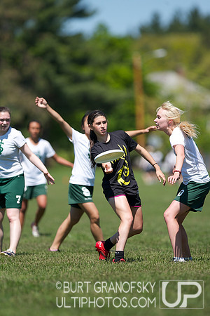 Girls Division, Saturday -- 2012 USAU HS Northeasterns