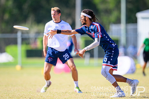Men’s semifinals during World Ultimate Championships at Runaway Bay Sports Precinct