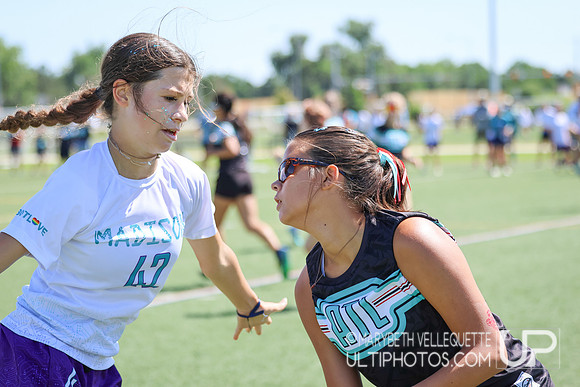 Sunday action at the USA Ultimate Youth Club Championships in th