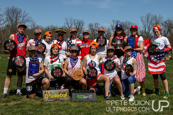 Philly Swe-ers, Women's Division Champions and Spirit Award Winners. Serious Edition