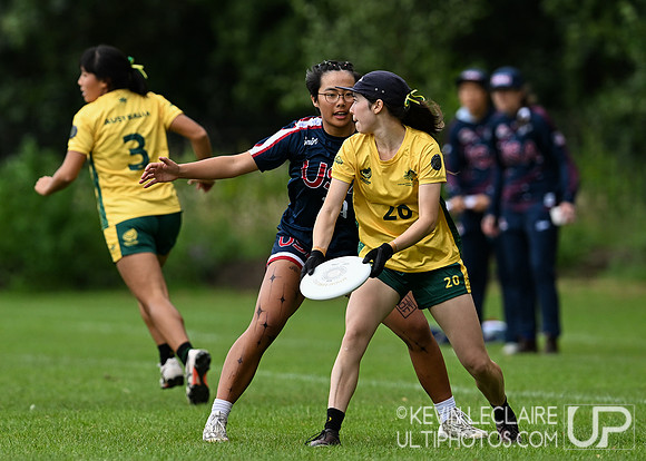 USA v Australia WU24 Women -- Sunday Pool Play