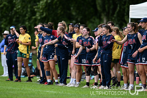 USA v Australia WU24 Women -- Sunday Pool Play