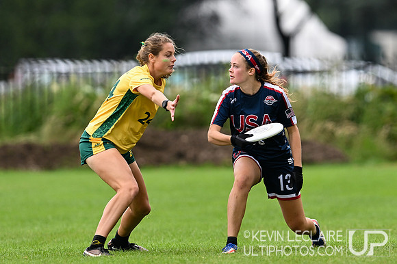 USA v Australia WU24 Women -- Sunday Pool Play