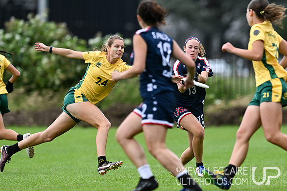 USA v Australia WU24 Women -- Sunday Pool Play