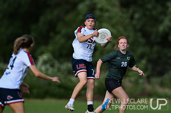 USA v Ireland Women's WU24 Sunday Pool Play