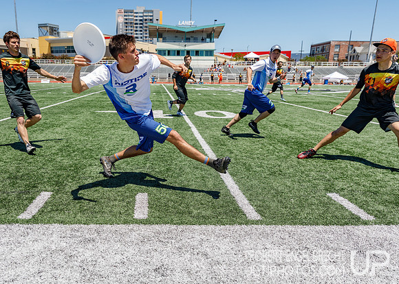 AUDL game between the San Francisco FlameThrowers and the visiting Vancouver Riptide